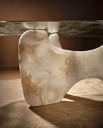 Load image into Gallery viewer, Minosé Aureon Onyx Dining Table