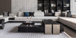 Load image into Gallery viewer, Luxury black marble center table with bronze sculptural accents by Minosé

