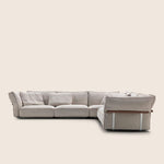 Load image into Gallery viewer, Dorsale — Modular Linen Sofa with Back Rail Detail
