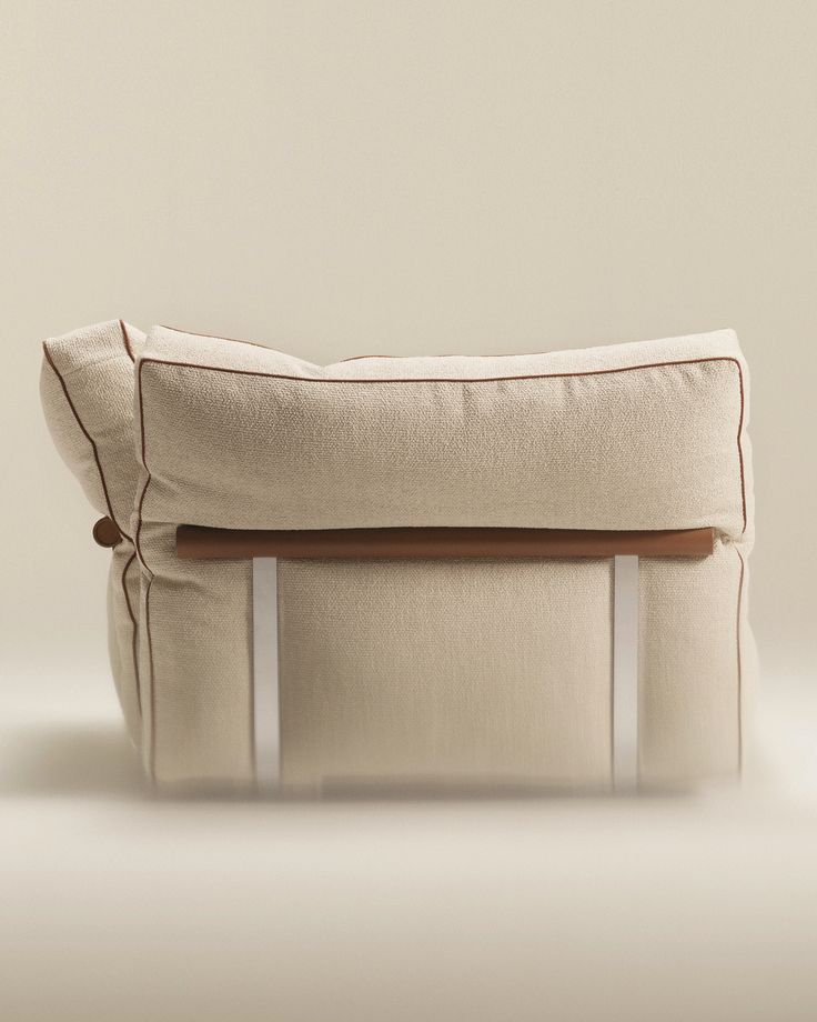 Dorsale — Modular Linen Sofa with Back Rail Detail