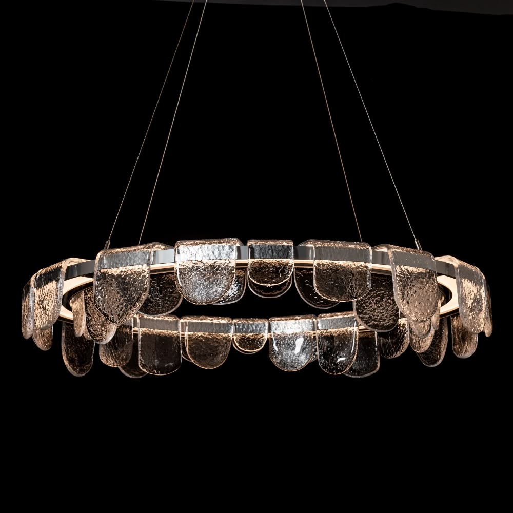 Conchiglia — scalloped glass lighting system