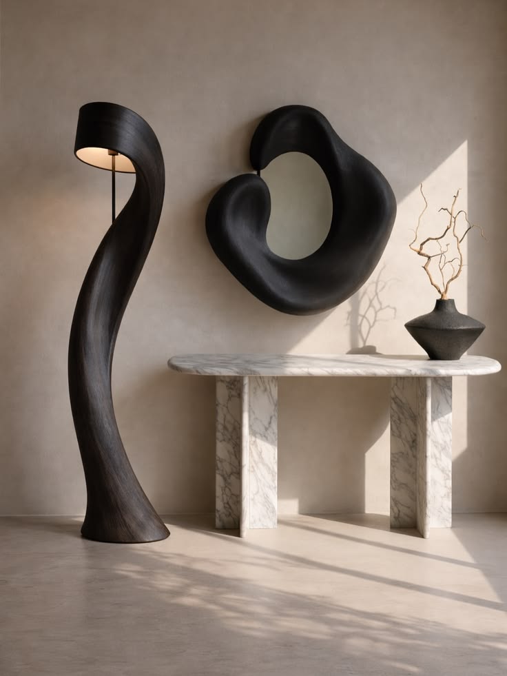 Serpens — sculptural floor lamp