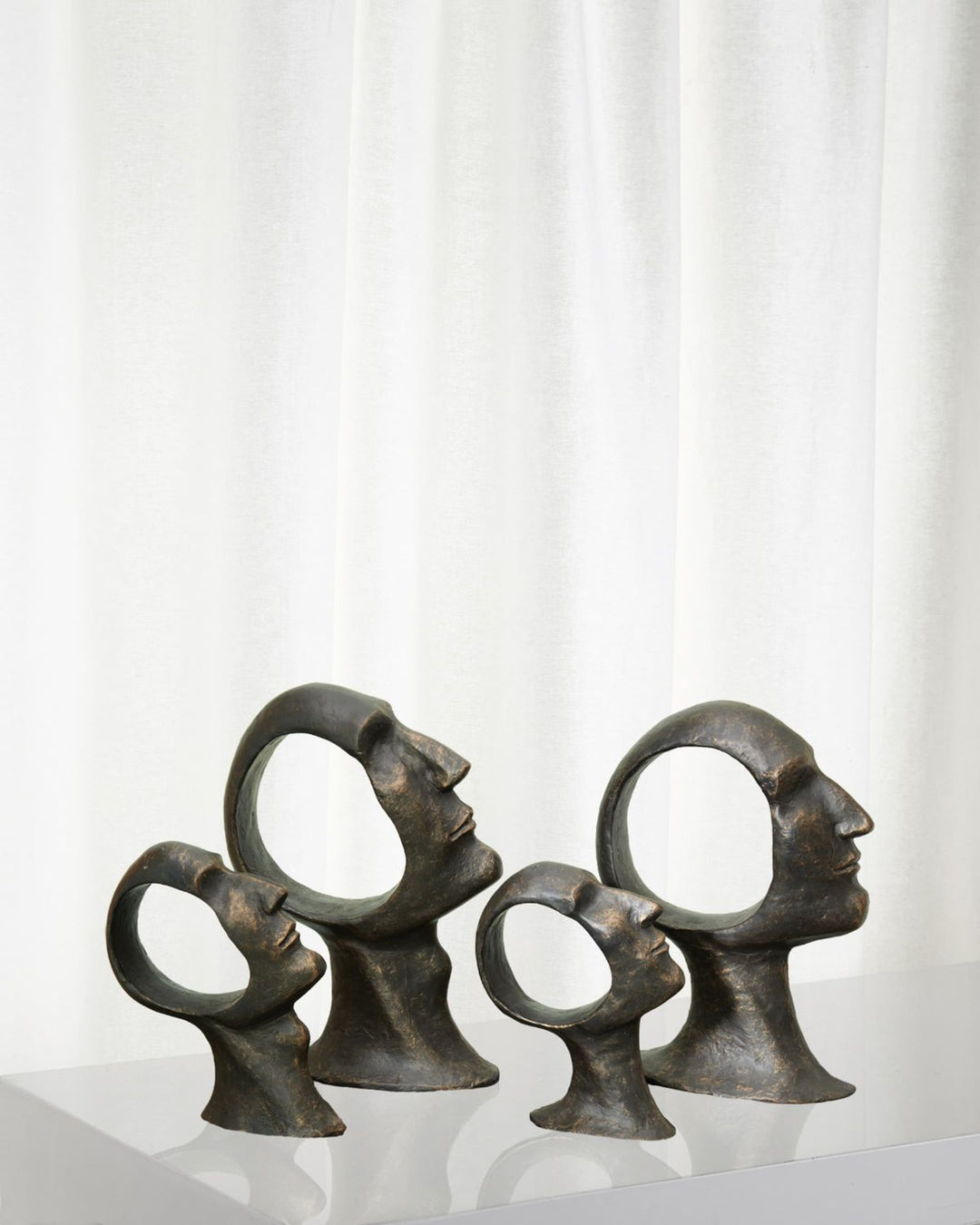 Profilo — Sculptural Bronze Candle Holders